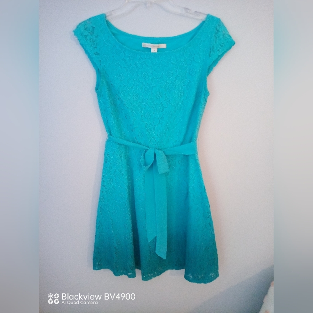 LC Lauren Conrad pretty green lace dress - size 4